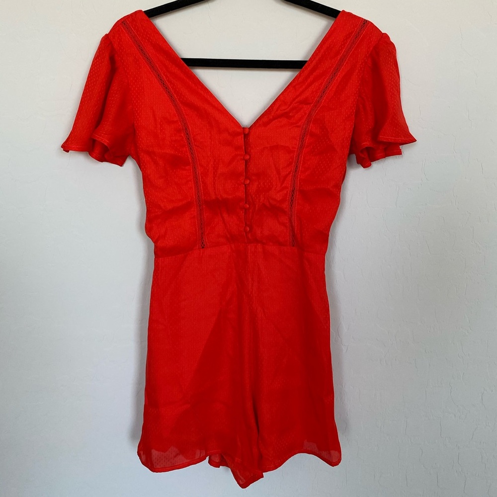 💛Francesca’s Red Romper